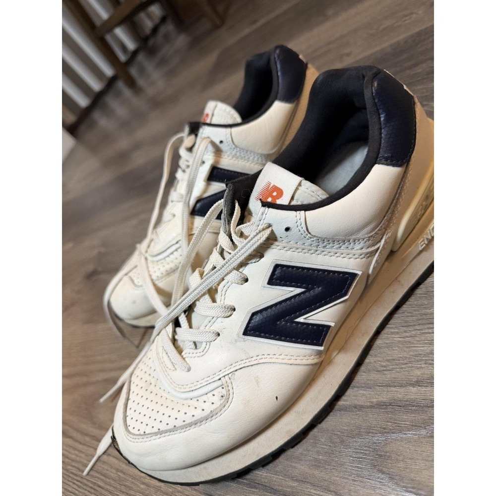 New Balance 574 Legacy Mens 12 Running Shoes White Blue Athletic Sneakers
